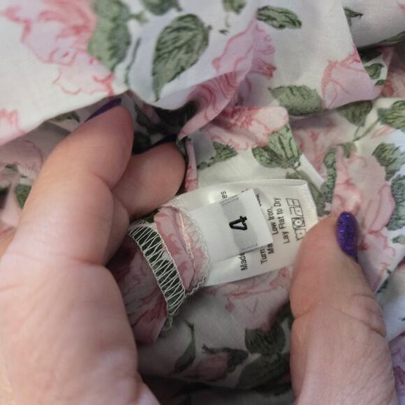 Dauphinette Hitched Cashin Inspired Hitched maxi skirt Pink Floral Coquette - Picture 4 of 12